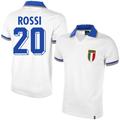 Copa Italy Away Rossi 20 Retro Shirt World Cup 1982 (Retro Flock Printing) - L