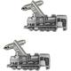 Steam Train Made From Fine English Pewter Cuff Link Or Tie Slide The Set Stick Pin Coder53