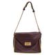 Chloe Purple Pebbled Leather Medium Sally Flap Shoulder Bag, Purple