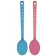 2 Pink & Blue Back Massager Bath Brush Easy Lotion Applicator Extra Long Handle Great For Body Care