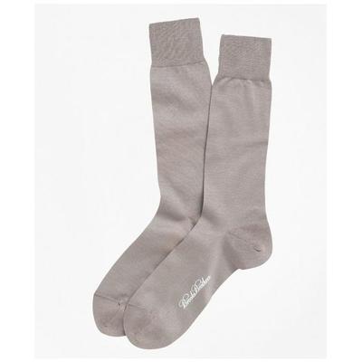 Brooks Brothers Men's Egyptian Cotton Jersey Knit Crew Socks | Taupe