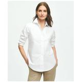 Brooks Brothers Women's Classic-Fit Cotton Oxford Shirt | White | Size 2