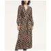 Brooks Brothers Women's Sateen Wrap Dress | Tan | Size 0