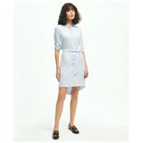 Brooks Brothers Women's Soft Icons Shirt Dress | Blue | Size 16