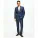 Brooks Brothers Men's Madison Fit Wool Overcheck 1818 Suit | Blue | Size 42 Regular