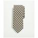 Brooks Brothers Men's Linen Jacquard Geo Pattern Tie | Navy/Brown | Size Regular