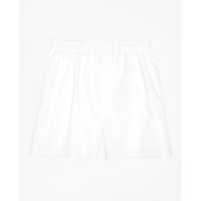 Brooks Brothers Men's Cotton Broadcloth Boxers | White | Size 50