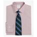 Brooks Brothers Men's Stretch Soho Extra-Slim-Fit Dress Shirt, Non-Iron Poplin Ainsley Collar Fine Stripe | Red | Size 15 34