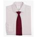 Brooks Brothers Men's Stretch Soho Extra-Slim-Fit Dress Shirt, Non-Iron Poplin English Collar Small Grid Check | Red | Size 15 35