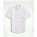 Brooks Brothers Men's Irish Linen Short-Sleeve Sport Shirt | White | Size Large