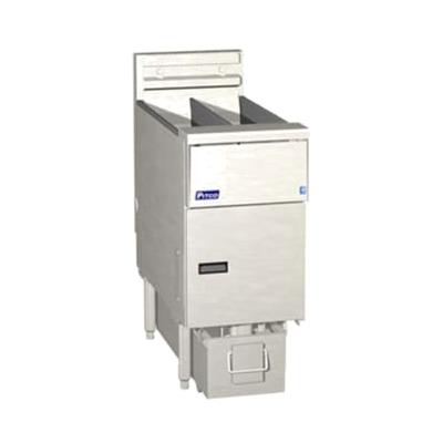 Pitco SE14X-4FD 240/3 Commercial Electric Fryer - (4) 50 lb Vats, Floor Model, 240v/3ph, Stainless Steel