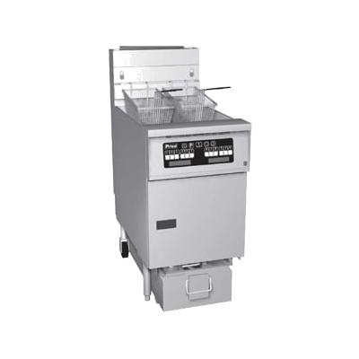 Pitco SE18RS-3FD 208/3 Commercial Electric Fryer - (3) 90 lb Vats, Floor Model, 208v/3ph, Stainless Steel