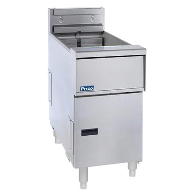 Pitco SE18RS-4FD Commercial Electric Fryer - (4) 90 lb Vats, Floor Model, 240v/3ph, Stainless Steel