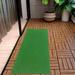Sweet Home Stores Waterproof 2x8 Indoor/Outdoor Artificial Grass Rug for Patio Pet Deck 22 x 8 Green