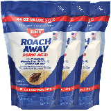 (3 Pack) Enoz Roach Away Boric Acid Powder Cockroach Killer 24 oz Pouch