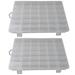 Plastic Box Adjustable Dividers: 2PCS Clear 36 Grids Storage Container with Lid