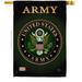 Breeze Decor H108055-BO Army Americana Military Impressions Decorative Vertical 28 x 40 Double Sided House Flag