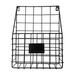 Nordic Wrought Iron Storage Basket Magazine Newspaper Storage Rack Wall Mount Home Decoration Office Debris Storage Basket (Black)