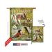 Breeze Decor 05039 Birds Bird Collage 2-Sided Vertical Impression House Flag - 28 x 40 in.