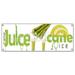 SignMission B-Sugar Cane Juice Sugar Cane Juice Banner Sign - Fresh Drinks Cold Ice Soda Water