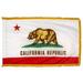 Annin Flagmakers 140490 3 ft. x 5 ft. Indoor and Parade Colonial Nyl-Glo California Flag with Fringe