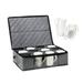 Flexible Zipper 12 Compartment Foldable Storage Box Space Saving Bag Mug Durable Coffee Cup Oxford Cloth Receptacle