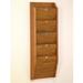 Wooden Mallet PCH36-5BL 5 Pocket Privacy Letter Size Chart Holder - Black Light Oak & Medium Oak