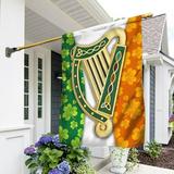 FLAGWIX St.Patrick s Day Flag - Irish Flag Celtic Harper Irish Flag TRV1669Fv1 - House Flag (29.5 x 39.5 )