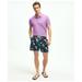 Brooks Brothers Men's 5" Stretch Montauk Nautical Flag Swim Trunks | Navy | Size Medium