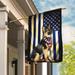 FLAGWIX American House Flag (29.5 x 39.5 )-Thin Blue Line German Shepherd Flag PSL271Fv1-Polyester Indoor Outdoor Flags