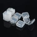 NIUREDLTD Box Small Storage Transparent Box 10pcs Jewelry Portable Flip Housekeeping & Organizers