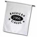 3dRose 1966 American Classic - Grunge Vintage Look Funny Polyester Garden Flag