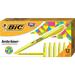 BIC Brite Liner Highlighter Chisel Tip Yellow 12-Count For Broad Highlighting or Fine Underlining