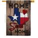 Ornament Collection 28 x 40 in. State Texas Home Sweet American State Vertical House Flag with Double-Sided Decorative Banner Garden Yard Gift