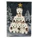 Carolines Treasures PPP3130CHF Westie Christmas Family Tree Flag Canvas House Size Large multicolor