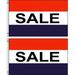 (2 pack lot) 3x5 Advertising Sale Marketing Flag 3 x5 Banner Grommets