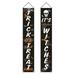 11.8x70.9 Inch Halloween Front Door Banner Halloween Couplet Ghost Festival Hanging Couplet Halloween Porch Sign Banner