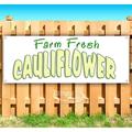 Farm Fresh Cauliflower 13 oz Vinyl Banner With Metal Grommets