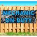 Mechanic On Duty 13 oz Vinyl Banner With Metal Grommets