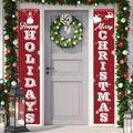 Blossom Happy Holiday Merry Christmas Banner Christmas Decorations Outdoor Christmas Porch Decoration Christmas Decoration Indoor Outdoor