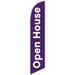 Cobb Promo Open House Purple Advertising Feather Flag 12ft - Replacement Flag Only Without Poleset