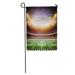 SIDONKU Green Field Light of American Stadium Night Soccer Sport Baseball Garden Flag Decorative Flag House Banner 28x40 inch