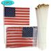 15pcs/set Hand Flag America Election Flag Stick Flag Round Top Stick Flags For Team Sports Festival Events Celebration