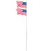 25ft Solemn Outdoor Decoration Sectional Halyard Pole US America Flag Flagpole Kit