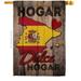 Country Spain Hogar Dulce House Flag Nationality 28 X40 Double-Sided Yard Banner