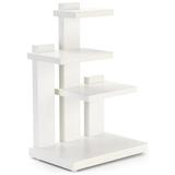 Displays2go 3-Tier Countertop Shelving Laminated Particle Board 10 lb Capacity - White (SMCTSDWHT)