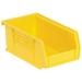 Quantum Storage Systems Yellow ULTRA Plastic Bin Stacking Or Hanging 4-1/8 W X 7-3/8 D X 3 H Polypropylene Made In USA 24/Pk
