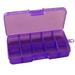 Yesbay Jewelry Box 10-Slot Jewelry Rings Ear Stud Holder Beads Storage Box Case Container Organizer