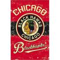 Chicago Blackhawks EG Vintage Retro Banner Premium 2-Sided 28x44 House Flag Hockey