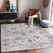 Adiva Rugs Machine Washable Area Rug for Living Room Bedroom Bathroom Kitchen Printed Persian Vintage Home Decor Floor Decoration Carpet Mat (Cream/Multicolor 4 x 6 )